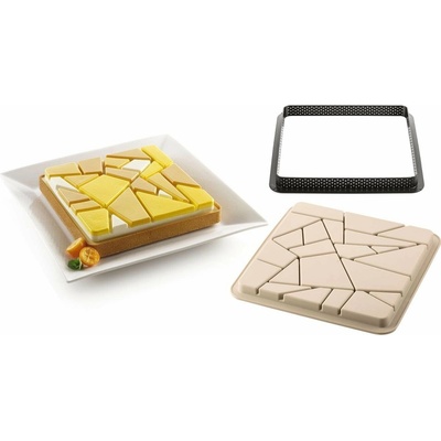 Silikomart TarteDecor Kit Tarte Liberty plastová forma prsten na koláče 18x18cm