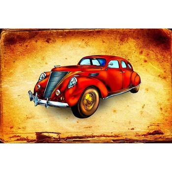 Ceduľa Retro Car