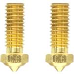 QIDI Tech Месингова дюза за X-Smart 3/X-Plus 3/X-Max 3/Q1-Pro - Комплект от 2 бр. - 0, 6 mm (728683349963)