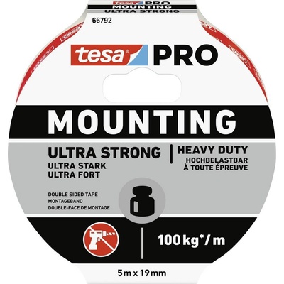 Tesa Mounting PRO Ultra Strong montážna páska 19 mm x 5 m biela