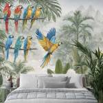 Art Gift Decor Фототапет тропически рай с папагали