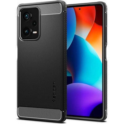 Púzdro Spigen Rugged Armor Xiaomi Redmi Note 12 Pro+ 5G čierne