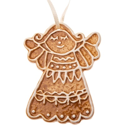 Dakls Керамична Коледна украса 10 cm Gingerbread Angel - Dakls (FUD22088)