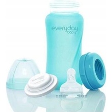 Everyday Baby Láhev sklo senzor turquoise 240ml