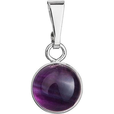 Pavona Stříbrný přívěsek s pravým minerálním kamenem 14033.3 Fluorit Rainbow