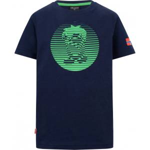 TROLLKIDS Детска тениска Trollkids Kid's Troll T Pro T-shirt - Navy / Viper Green - размер 110 (EU) (704-3217-0314)