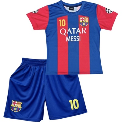 Numberoplus Premium Dětský fotbalový dres Komplet Barcelona Lionel Messi 10 – Zboží Dáma