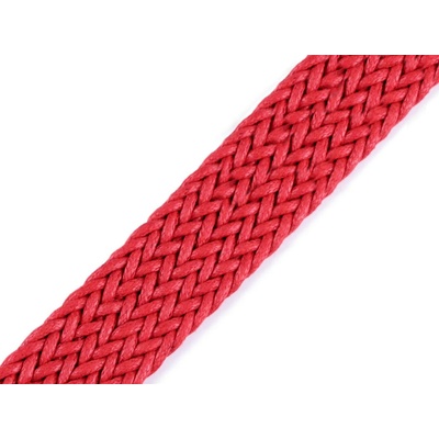 Splétaný popruh šíře 32 mm červená 1 m