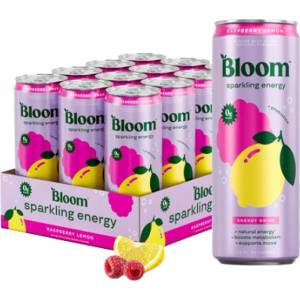 Bloom Sparkling Energy Drink [12 x 250 мл] Малина Лимон