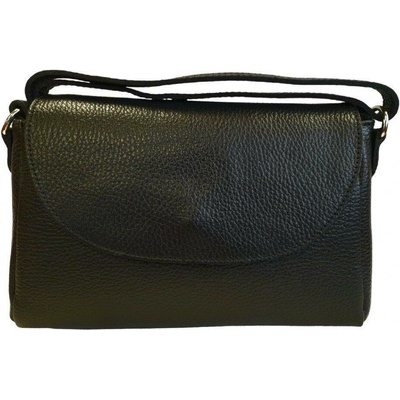 Vera Pelle dámská kožená kabelka crossbody 1663 D28 černá
