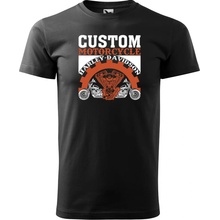 Sablio tričko s potlačou Harley-Davidson motor černé