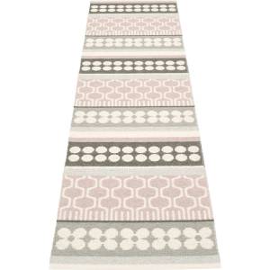 Pappelina Светлорозова и сива пътека за открито и закрито 70x270 cm Asta Pale Rose - Pappelina (AS7727)