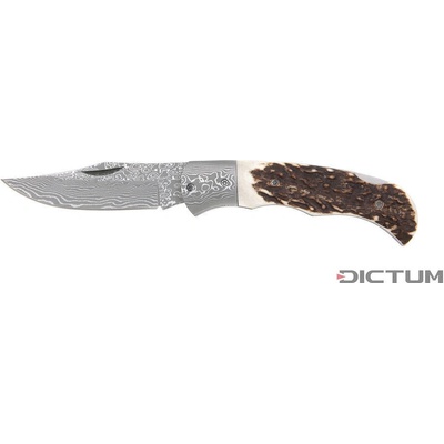 DICTUM 719753 - Folding Knife Suminagashi, Stag Horn, Large