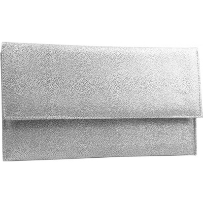 Grosso elegantná tenká dámska listová kabelka SP07 strieborná