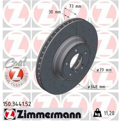 Brzdový kotúč ZIMMERMANN 150.3441.52