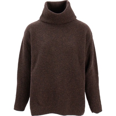 Sätila Дамски вълнен пуловер Sätila Women's Sandby Polo Sweater Wool jumper - Brown Melange - размер XL (105-5747-0114)