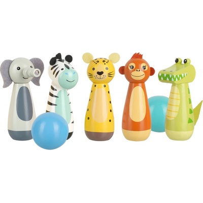 Orange Tree Toys kuželky Zvířátka z džungle