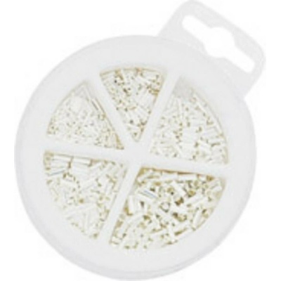NWS 144-BS-500 sada dutiniek 0.5 mm², 0.75 mm², 1 mm², 1.5 mm², 2.5 mm² neizolované strieborná 500 ks Box