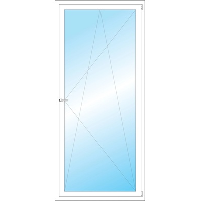 OKNA HNED Plastové okno 94x210 cm (940x2100 mm) bílé otevíravé a sklopné pravé