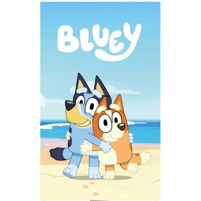 AYmax detský uterák Bluey a Bingo na pláži 30 x 50 cm