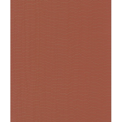 Grandeco BZ3409 Tehlovo červená vliesová tapeta na stenu, vlnky, rozmery 0,53 x 10,05 m