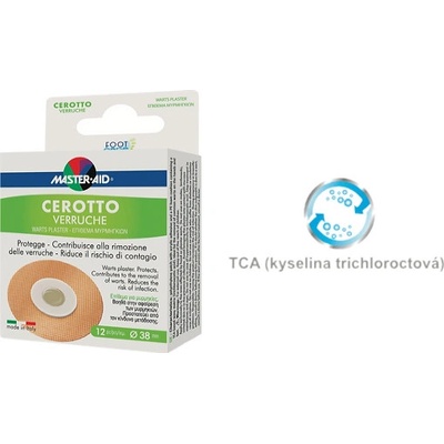 MASTER AID Foot Care Náplasti na bradavice 12 ks
