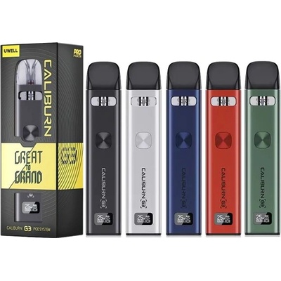 Uwell Caliburn G3 900 mAh Silver 1 ks