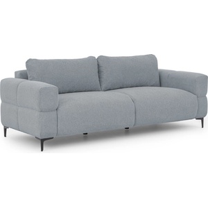 ROPEZ Сиво-син диван 217 cm Helio - Ropez (Helio Sofa 3os. Aragon 90 ( Davis ) Czarny Mat)