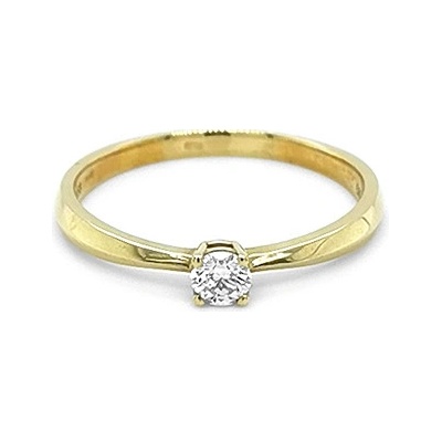 Beny Jewellery zlatý zásnubní s Diamantem 2011243
