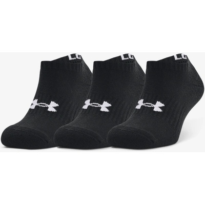 Under Armour Core No Show ponožky 3 páry čierna