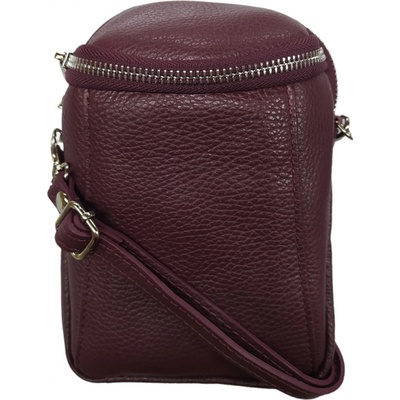 Vera Pelle crossbody kabelka kožená vínová 7729