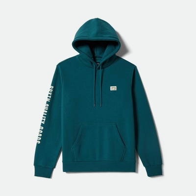 Brixton Woodburn Label Hoodie Night Sage