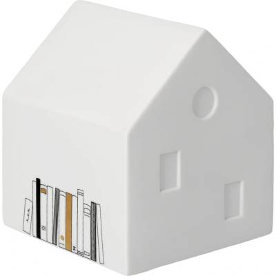 räder Porcelánový LED svítící domeček Books, bílá barva, porcelán