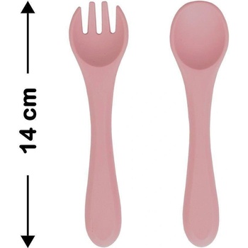 Силиконов комплект виличка + лъжичка (8692241350994)