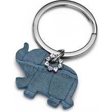 Přívěsek na klíče s krystaly Swarovski Oliver Weber Elephant Blue