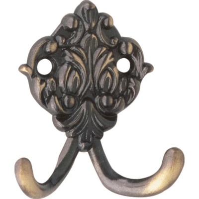 Háček 507 staromosazný leštěný 64 mm x 57 mm x 17 mm