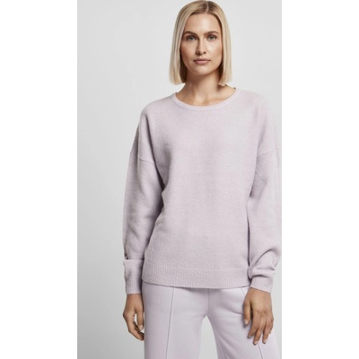 Ladies Chunky Fluffy Sweater - softlilac