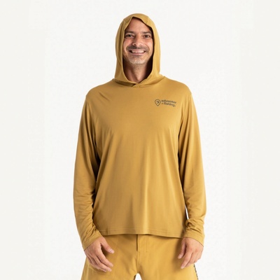 Adventer & Fishing Tričko UV Hoodie Sand – Zbozi.Blesk.cz