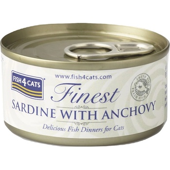 Fish4Dogs Fish4cats Finest Сардина и Аншоа 70 г