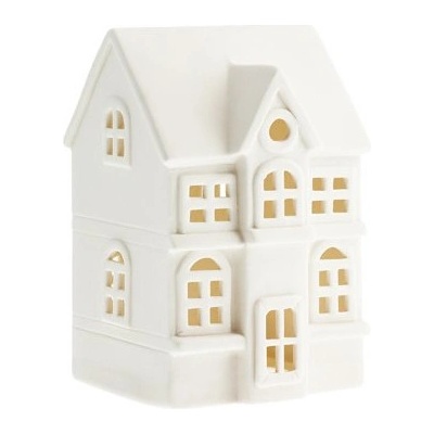 Keramický svícen domeček Byn nr 1 White Storefactory Scandinavia