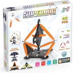 Supermag магнитен строителен комплект Technicolor 45бр (0654)