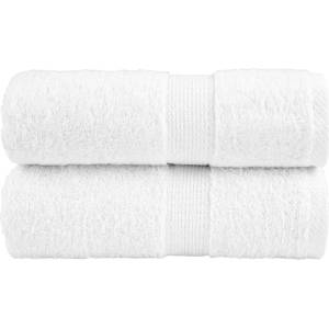 vidaXL Премиум кърпи за гости SOLUND 2 бр. бели 30x50 см 600 г/м2 (137120)