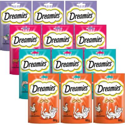 DREAMIES Mix príchutí mačka 12x 60 g