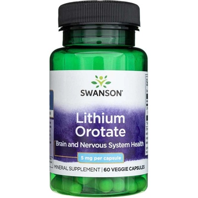 Swanson Lithium Orotate 5 mg 60 kapsúl