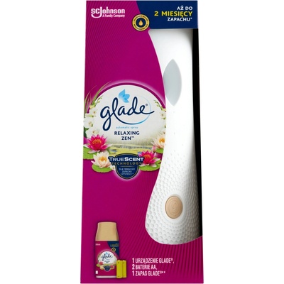 Glade Automatický osvěžovač vzduchu Sense & Spray + náplň Relaxing Zen 18 ml