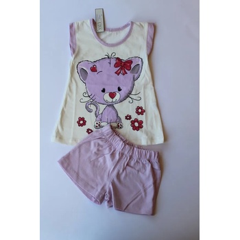 Image 1 of САЛИ / Индиго Кидс Лятна пижама Коте, с лилаво, 86, 92