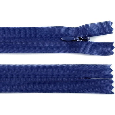 Prima-obchod Spirálový zip skrytý No 3 délka 50 cm dederon, barva 803 modrá námořnická
