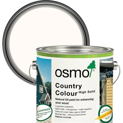 Osmo Country Colour 2101 White - Цветно плътно финошно масло (4125)