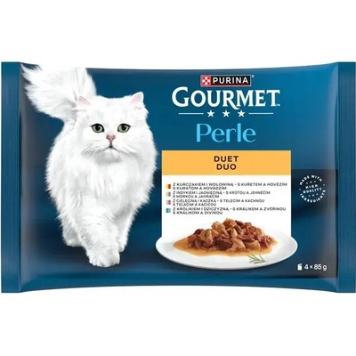 Purina Gourmet Perle Multipack masový výběr 4 x 85 g