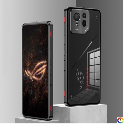 ASUS ROG Phone 9 Pro 5G / Asus ROG Phone 9 5G Удароустойчив Калъф Metal Frame с Магнит 360 Градуса Защита и Протектор